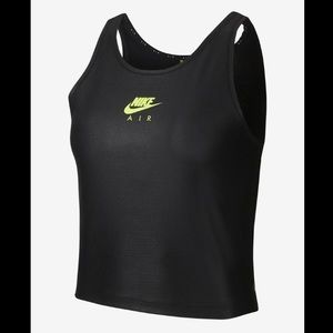 Nike Air Women’s Cropped Running Tank Middle Swoosh Size Large